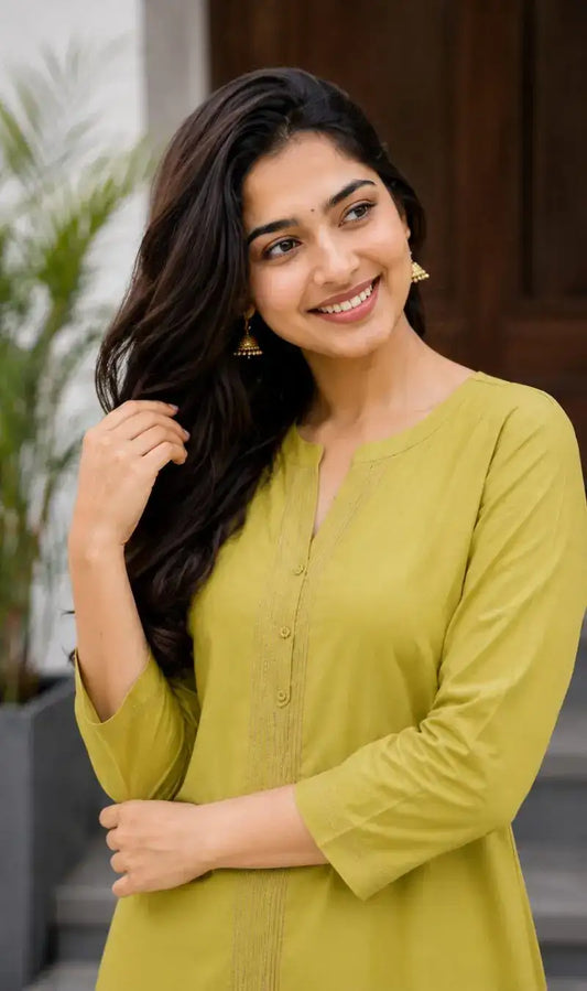 Liril Embroidered Modal Cotton Kurta Pant Set