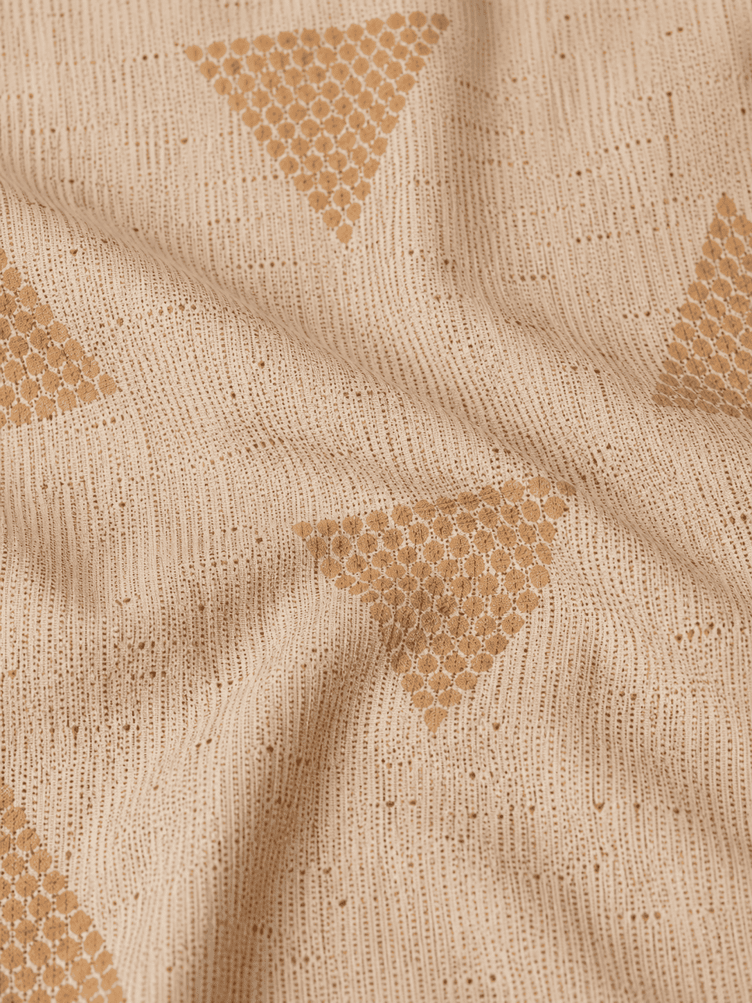 Beige And Black Block Printed Cotton Kurta Pant With Dupatta