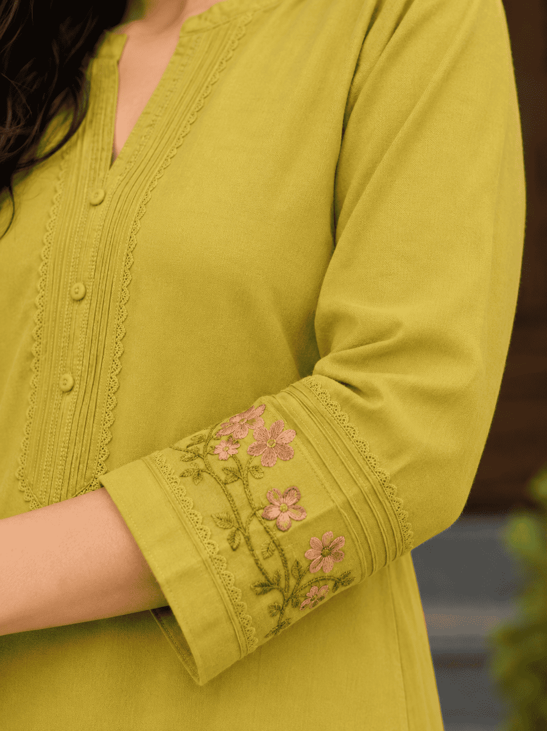 Liril Embroidered Modal Cotton Kurta Pant Set