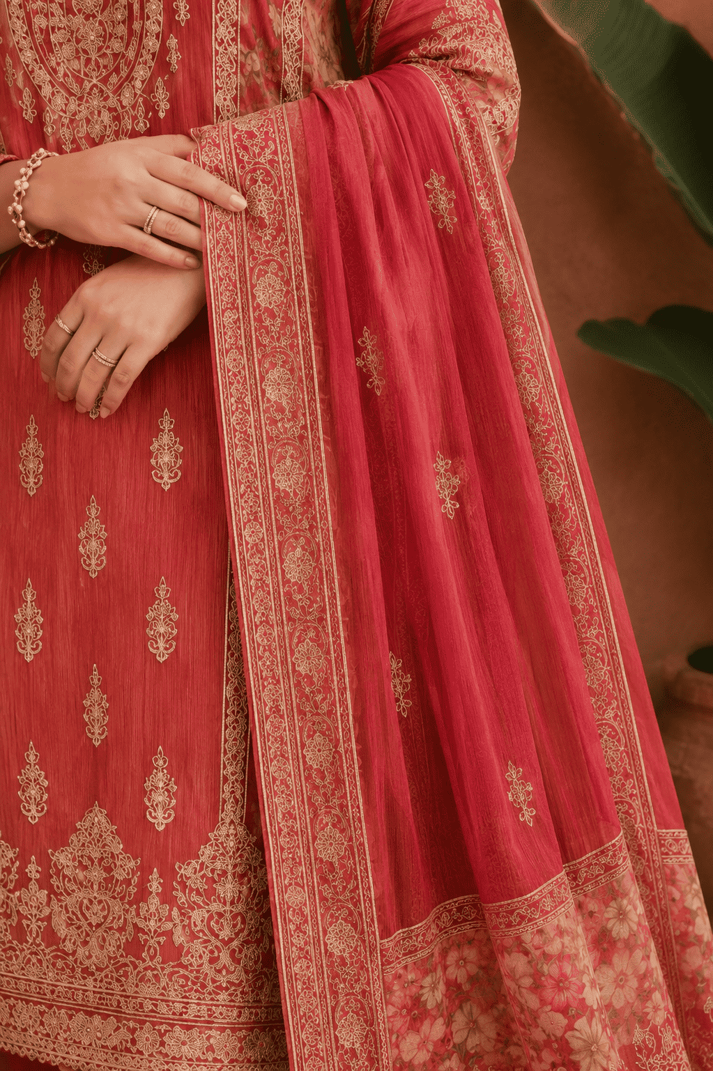 Pink Rayon Digital Printed Kurta Pant With Traditional Dupatta