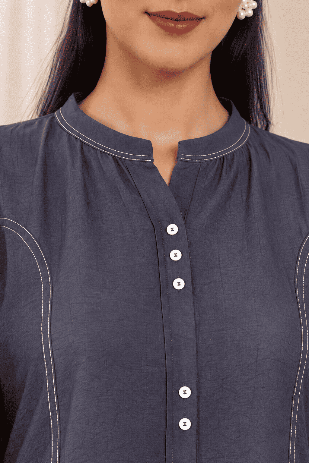 Blue Butter Cotton kurta pant set