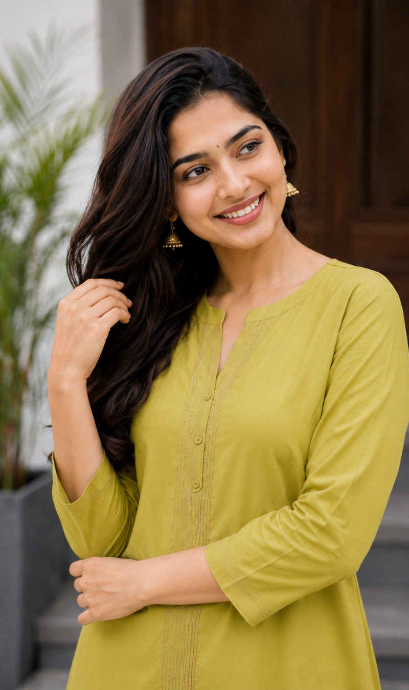 Liril Embroidered Modal Cotton Kurta Pant Set